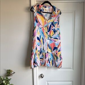 Time & Tru Colorful Sleeveless Women's Top